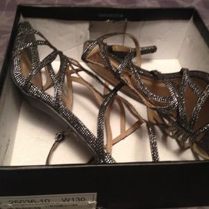 Bellini Maitai High Heel Glittery Sandals Sz 13w